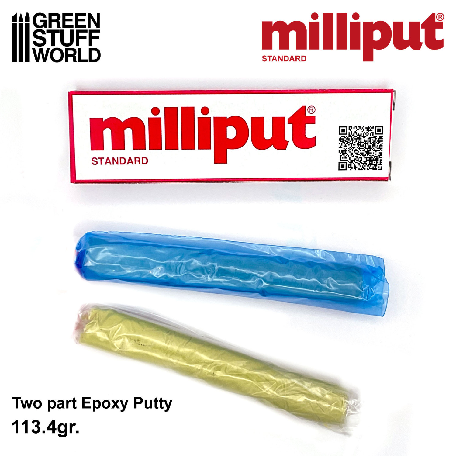 Milliput Stucco Epossidico COMBOx4 - 3 Standard + 1 Bianco - Colla Rapida