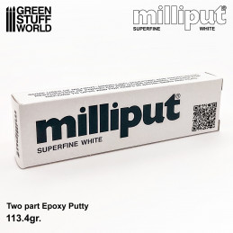 Milliput Superfine 2-Part Self Hardening Putty, White