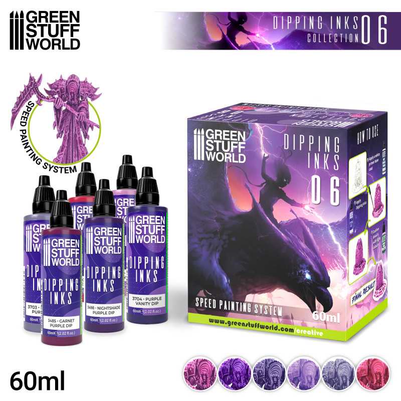 Paint Set - Dipping collection 06 | Dipping inks Paint Set - Dipping collection 06 | Dipping inks