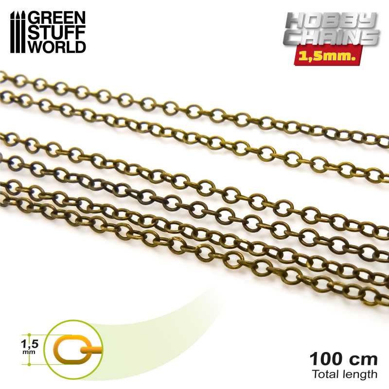 Chaine de Modelisme 1.5 mm - 1 mètre complète | Chaînes de Modelisme Chaine de Modelisme 1.5 mm - 1 mètre complète | Chaînes de Modelisme