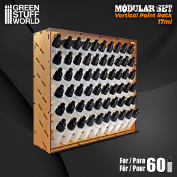 Modular Paint Rack - VERTICAL 17ml | MDF Wood Displays