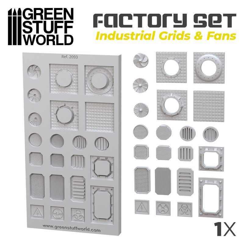 Silicone Molds - Grids and Fans | Terrain molds