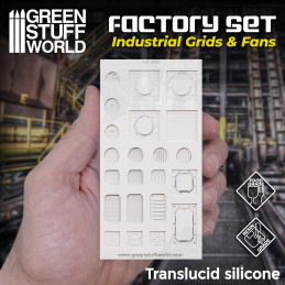 Silikon Texturplatten - Industrienetze und Ventilatoren