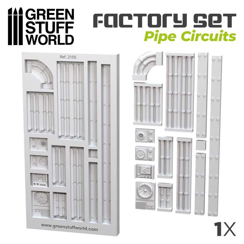 MOULES en Silicone - Circuit de Tuyaux | Moules pour Décors MOULES en Silicone - Circuit de Tuyaux | Moules pour Décors