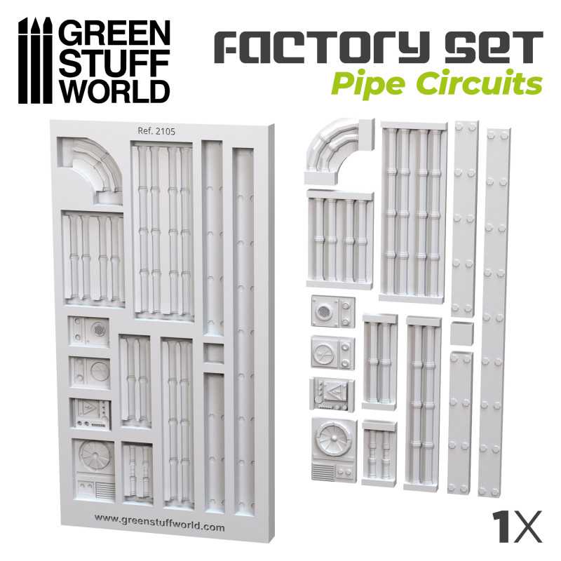 Silicone Molds - Pipe Circuits | Terrain molds