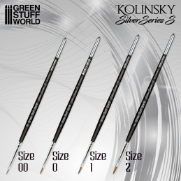 SILVER SERIES (S) Paint brush set | Kolinsky Brushes