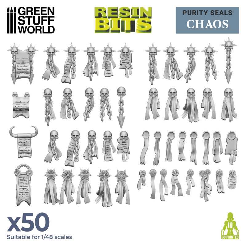 Set imprimé en 3D - Sceaux de pureté CHAOS | Boucliers et épaulettes