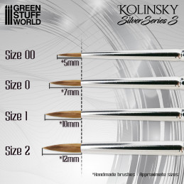 Kolinsky brush SILVER SERIES (SERIE-S) - 0