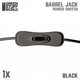 Barrel Jack Power Switch - Black | Hobby Electronics