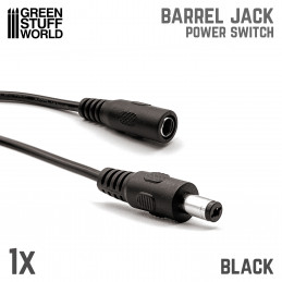 Barrel Jack Power Switch - Black | Hobby Electronics