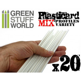 ABS Plasticard - Profile - 20x Variety Pack | Variety Packs