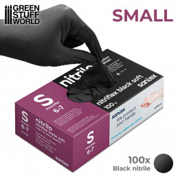 Black Nitrile Gloves - Small | Nitrile Gloves