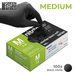 Black Nitrile Gloves - Medium | Nitrile Gloves
