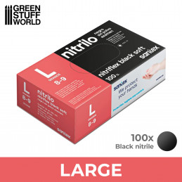 Black Nitrile Gloves - Large | Nitrile Gloves