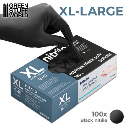 MERCATOR MEDICAL Gants nitrile noirs NITRYLEX BLACK, taille : S