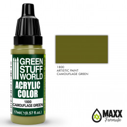 Colore Acrilico CAMOUFLAGE GREEN | Colori Acrilici