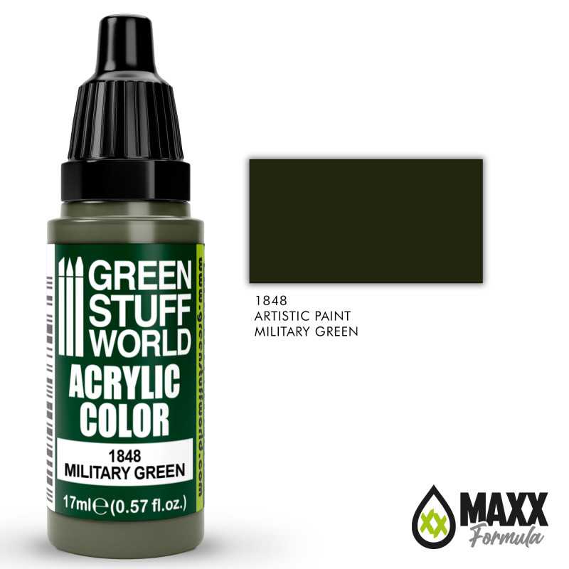 Colore Acrilico MILITARY GREEN | Colori Acrilici