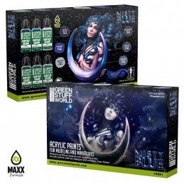Paint Set - Misted Blue | Model Paint Sets
