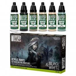 Black and White Paint Set