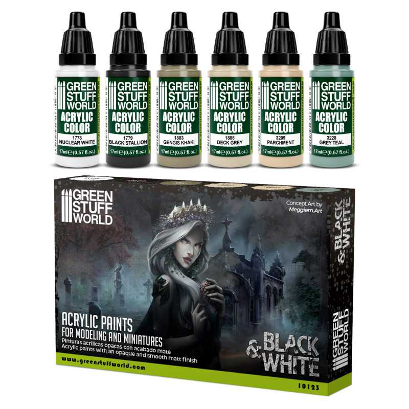 Paint Set - Black and White | Model Paint Sets