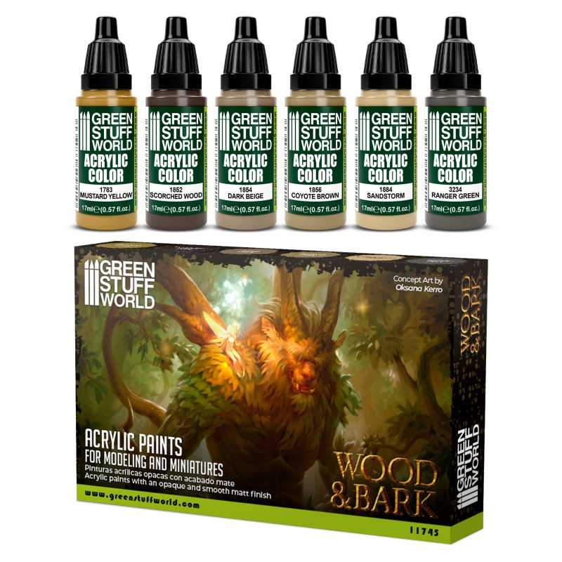 Paint Set - WOOD n BARK | Model Paint Sets