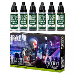 Paint Set - NMM Steel and Silver | Model Paint Sets