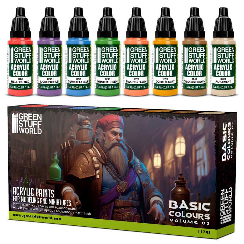 Paint Set - Basic Colors 02 | Model Paint Sets