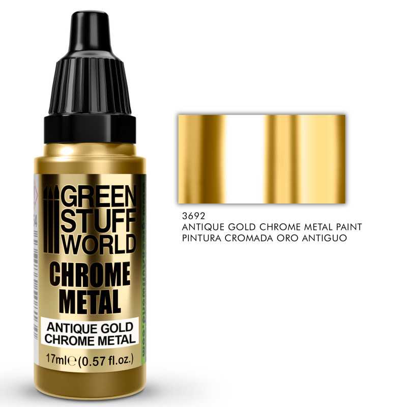 Chrome Paint - ANTIQUE GOLD 17ml | Chrome Paints