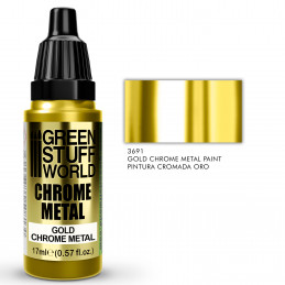 Chromfarbe - GOLD 17ml | Chrom farbe