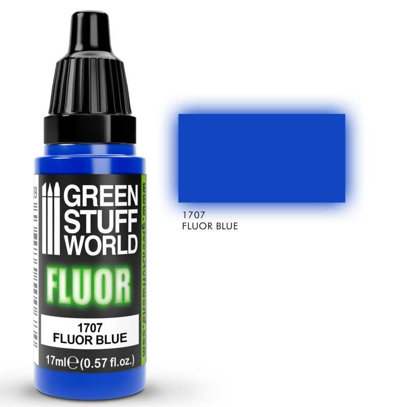 FLUOR Blue - Acrylic Fluorescent Paint - Green Stuff World - 17 mL dro –  Gootzy Gaming