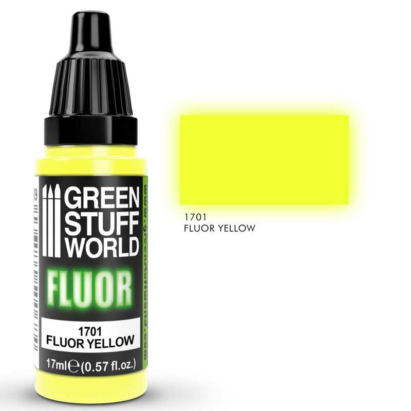 Peinture Fluor JAUNE | Peintures Fluorescentes