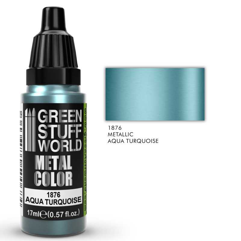 Metallische Farbe AQUA TURQUOISE | Metall farben