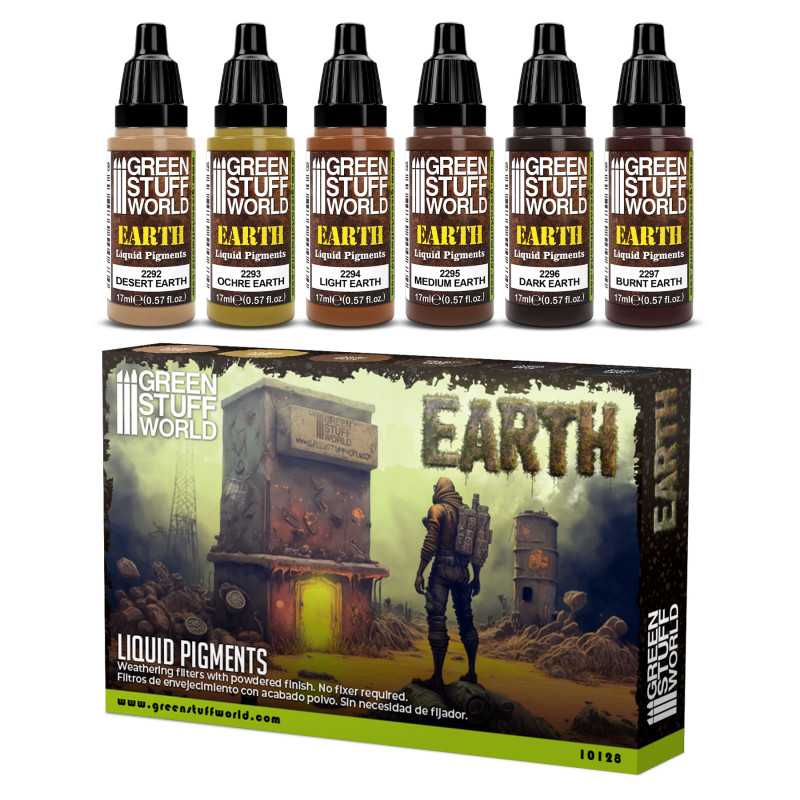 Set Pigments Liquides - Terre | Peinture Set Pigments Liquides - Terre | Peinture