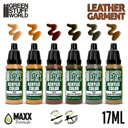 Farbset - Leather Brown | Acrylfarben set