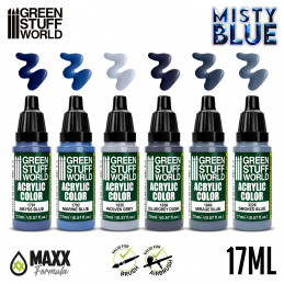 Paint Set - Misted Blue | Model Paint Sets