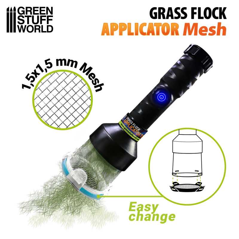 Grass Flock Applicator - Small Mesh | Static Grass Applicator Grass Flock Applicator - Small Mesh | Static Grass Applicator