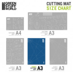 Blue Scale Cutting Mat A3