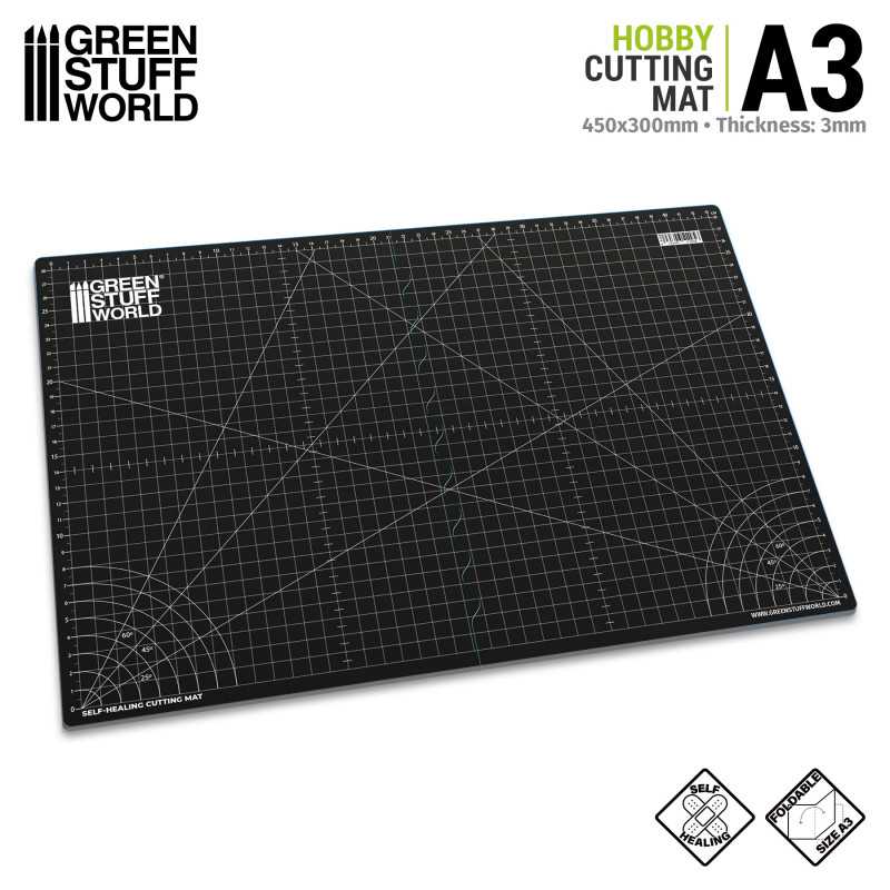 A4 Cutting Mat 12 x 9 Dark Green Craft Mat Non-Slip Cutting