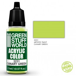 Acrylic Color CANARY GREEN - OUTLET
