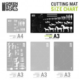 Scale Cutting Mat A3 Extended | Hobby Cutting Mats