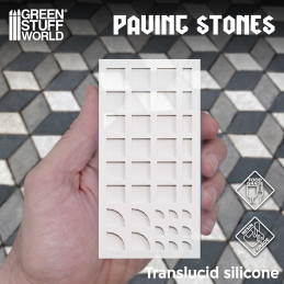 Silikon Texturplatten - Steinfliesenboden | Gelände silikonformen