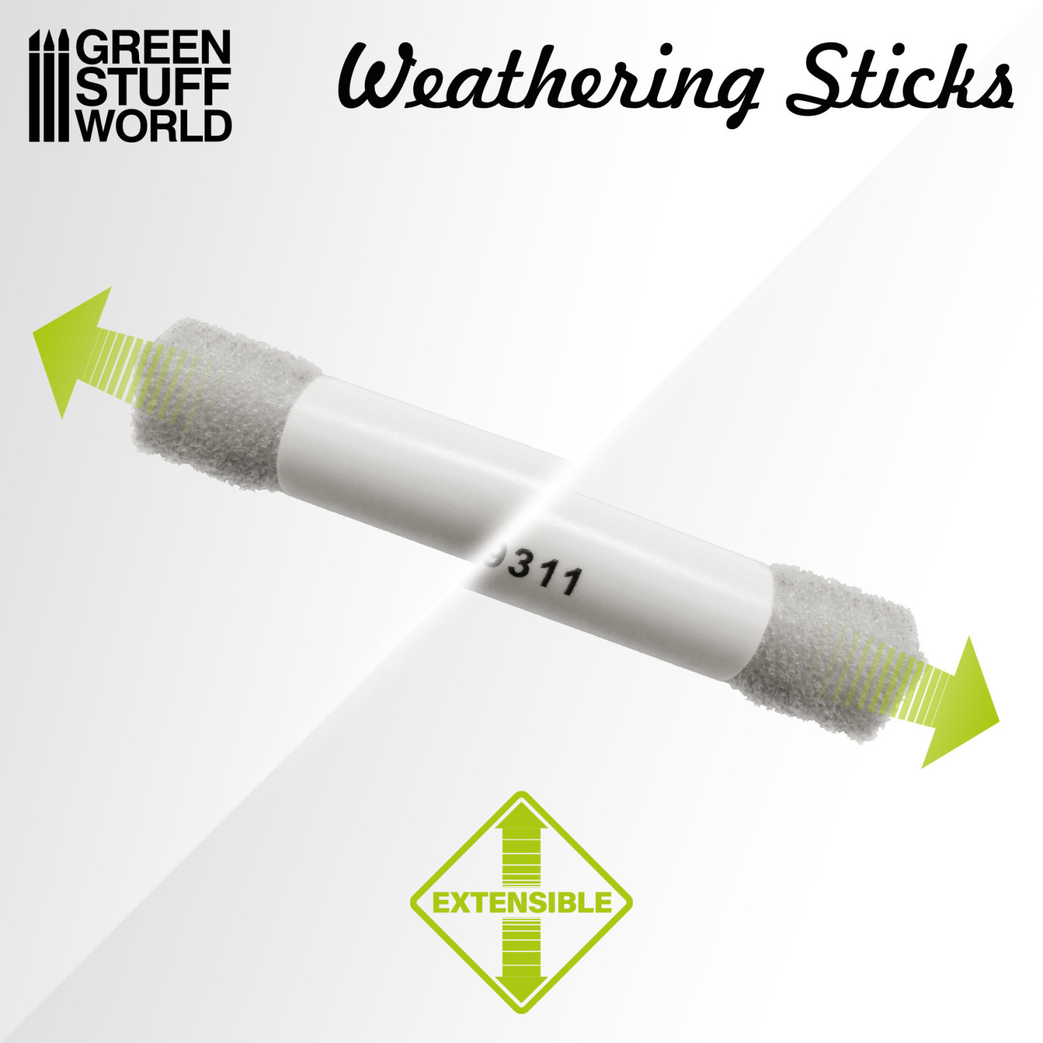 Weathering Sticks 15mm (set 2pc) Green Stuff World 9312