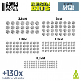 Set imprimé 3D - Micro Rivet Hexagonaux | Boucliers et épaulettes