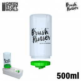 Bote Brush Rinser 500ml - Verde Enjuagador de pinceles