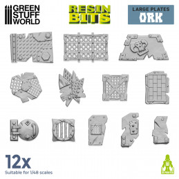 3D-Druckset - Große Ork-Platten | Harz artikel