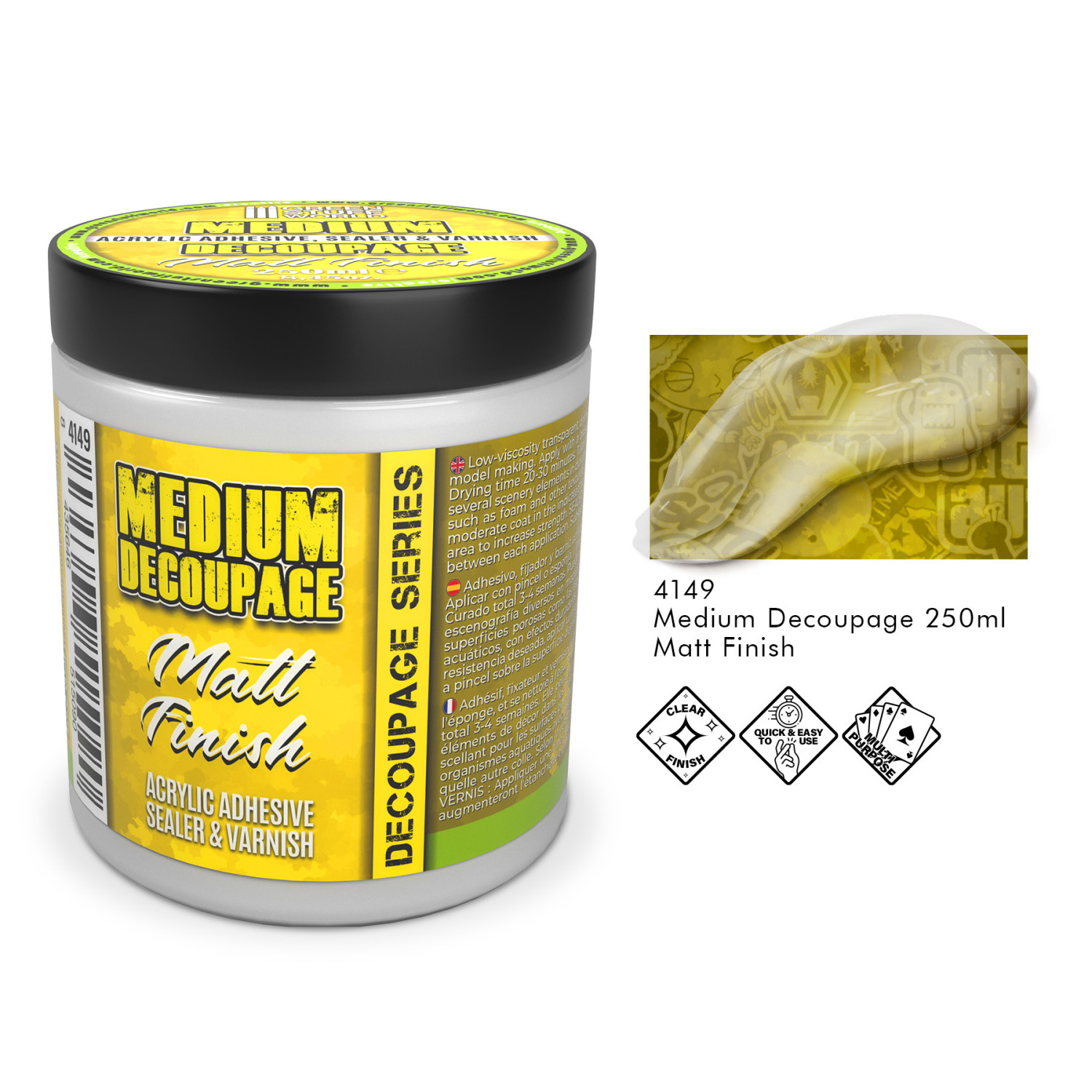 Colle Et Vernis à Découpage Rayher – Mat, 80 Ml – Pour Bois, Carton, Verre… Idéal Pour Créations DIY