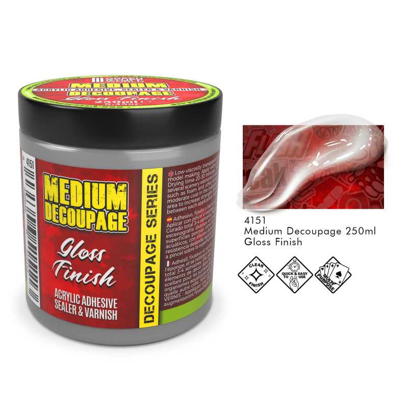 Decoupage Medium Gloss 250ml | Decoupage Medium Decoupage Medium Gloss 250ml | Decoupage Medium