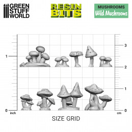 Mushroom Molds for Resin, 2 Sizes