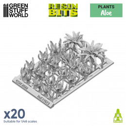Set imprimé en 3D - Aloe | Plantes et végétation