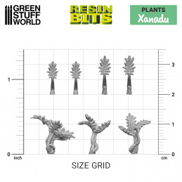 Set impreso en 3D - Plantas Xanadu Plantas y vegetacion